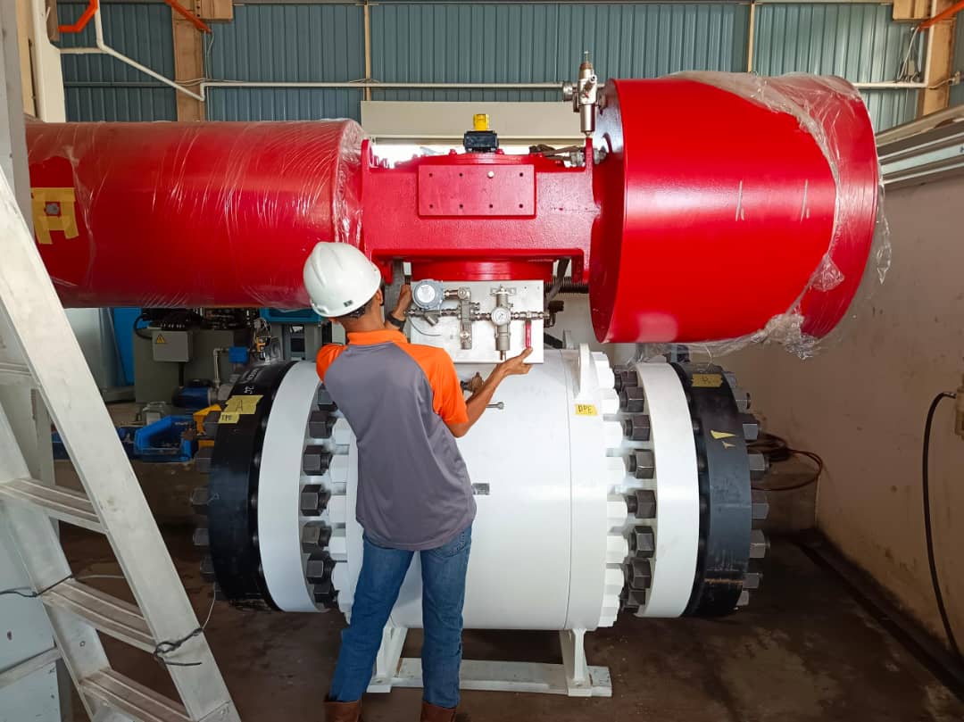 High-Performance Pneumatic Trunnion Ball Valve Delivered